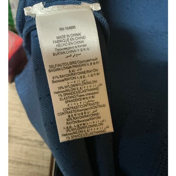 Mariam Anna Barska Blue Knit Dress Women’s Size M - Picture 4 of 4